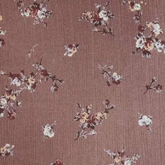 1 Yard Rose Rayon Crepon Crinkle Fabric Lightweight Apparel Fabric 50/52 Inch Width {2}