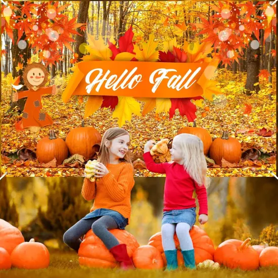 Hello Fall Banner Thanksgiving Party {3}