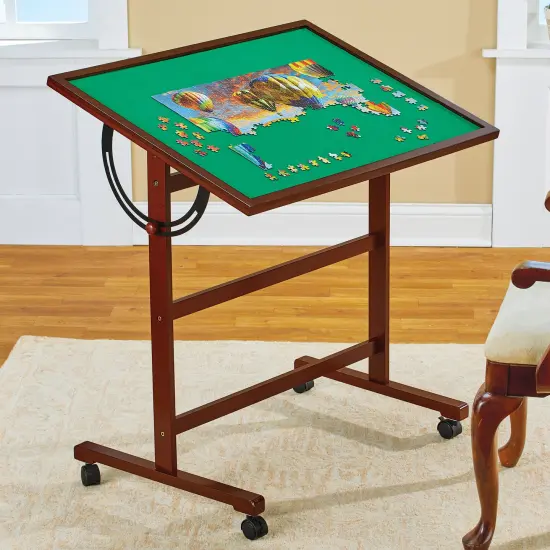 Collections Etc Adjustable Portable Jigsaw Puzzle Tilting Table {1}