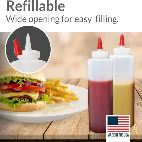 Plastic Squeeze Condiment Bottles {5}