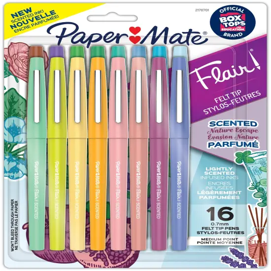 Paper Mate Flair Scented Felt Tip Pens 16/Pkg-Nature Escape {1}