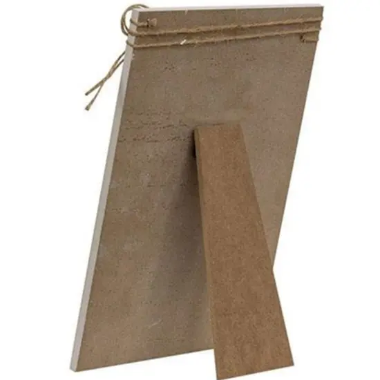 Rustic Fall Wooden Tabletop Sign with Autumn Words Jute Bow Metal Leaf and Easel Back for Shelf Decor {2}