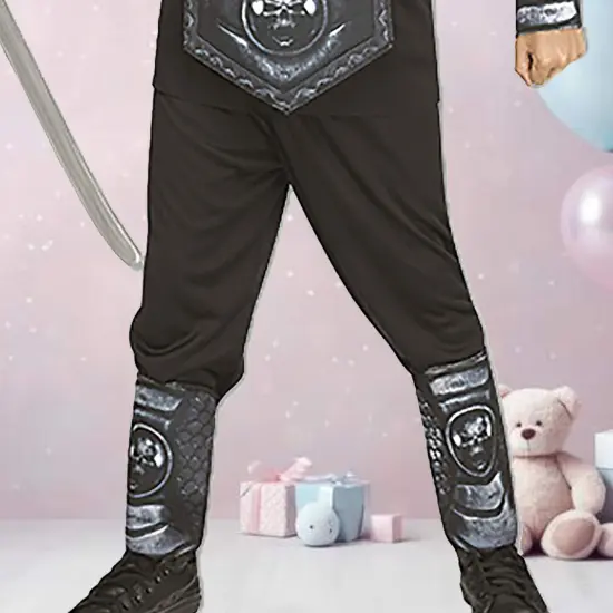 Child Silver Cobra Ninja Costume Complete Warrior Roleplay Set {4}