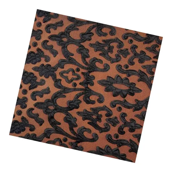 Renee Embroidered Mesh Fabric {6}