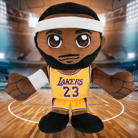 Bleacher Creatures Los Angeles Lakers LeBron James 8" Kuricha Plush (Gold Jersey) {6}