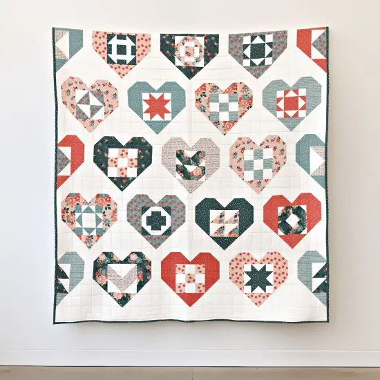 Wholehearted Vintage Charm Quilt Kit (kt-15270) | Riley Blake | Sewing Kit {1}