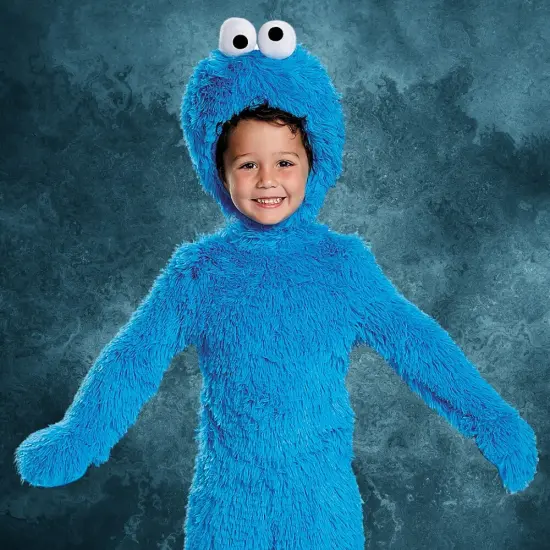 Extra Deluxe Cookie Monster Costume for Baby Plush Headpiece and Booties {5}
