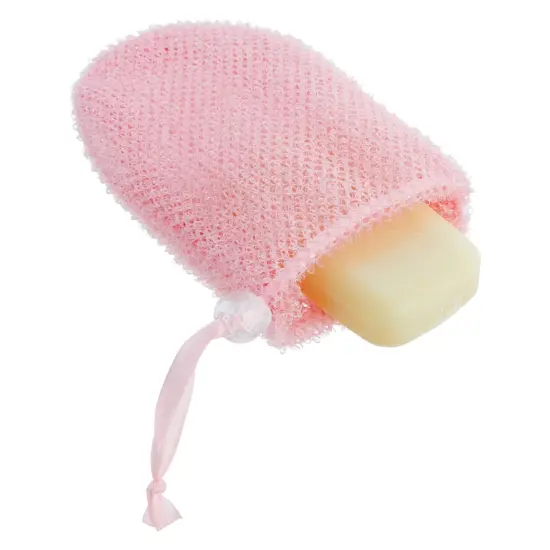 4 Pack Soap Savers for Bar Soap with Drawstring Closure, Mesh Pouch for Exfoliating (4 Colors, 3.5 x 6 In) Multicolor {7}