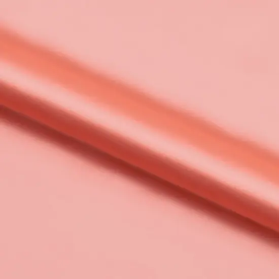 Stretch Satin Look Recycled Nylon Spandex Fabric Candlelight Peach {1}