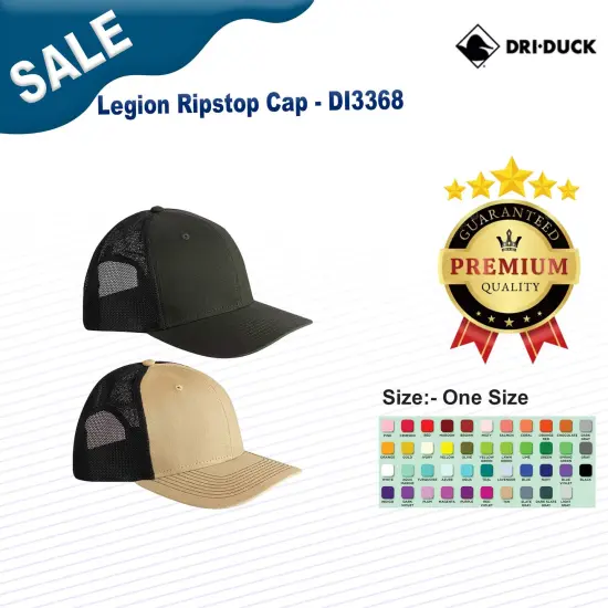 Dri Duck&reg; Legion Ripstop Cap KHAKI {2}