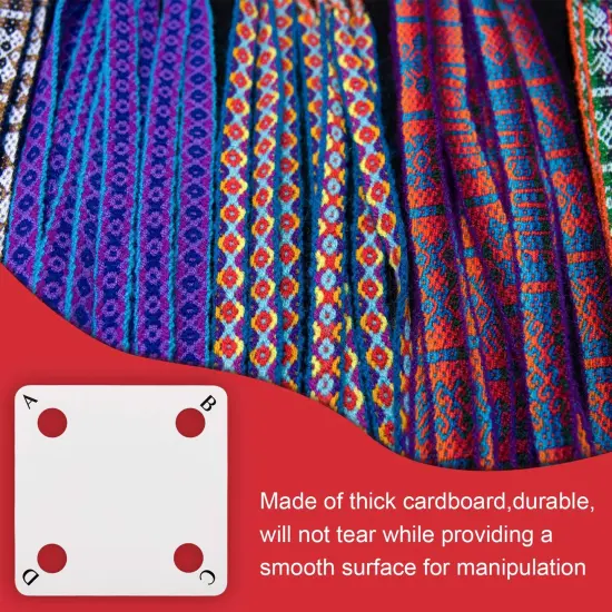50 Pieces Weaving Cards Tablet Weaving Card Paper Loom Cards for Loom or Inkle Loom Supplies {3}