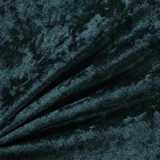 1 Yard Crushed Panne Velour Hunter Green 58/60" Wide Polyester Stretch Fabric for Dresses & Decor {1}