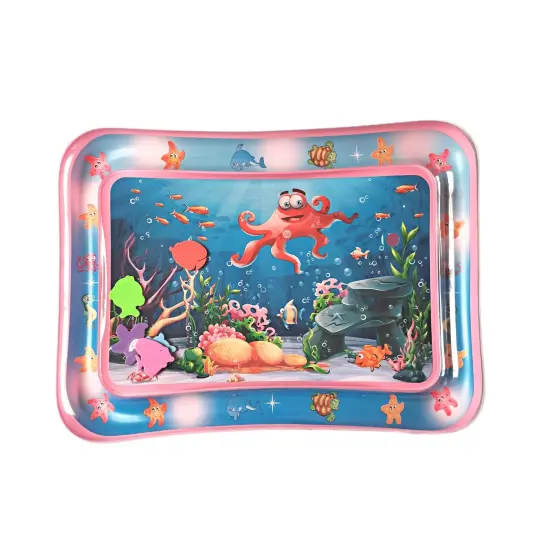 4E's Novelty Water Mat for Babies - Inflatable Tummy Time Water Mat for Sensory Development, Baby Play Mat {1}