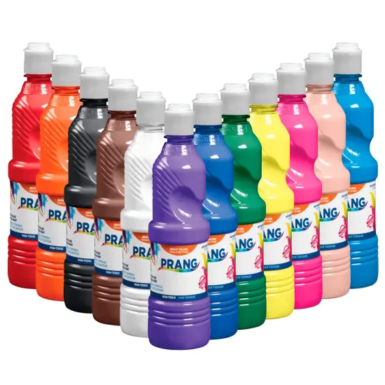 Prang Ready-to-Use Tempera Paint Set, Assorted Colors, Pint Set of 12 {1}