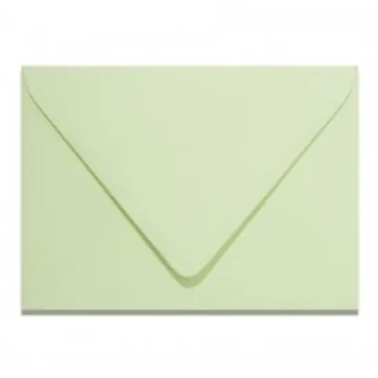 Colorplan PISTACHIO - 91 Lb. / 135 gsm / 8 pts Matte Premium Cardstock Paper Text A2 Euro Flap Envelopes Bulk Pack of 250 {1}