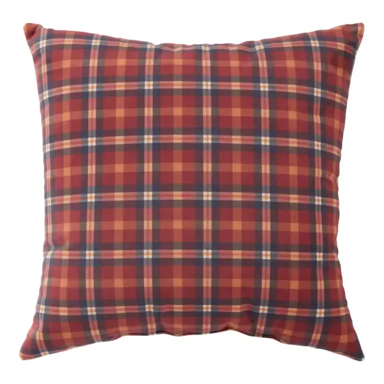 Fall 18" Durwood Plaid Throw Pillow {1}