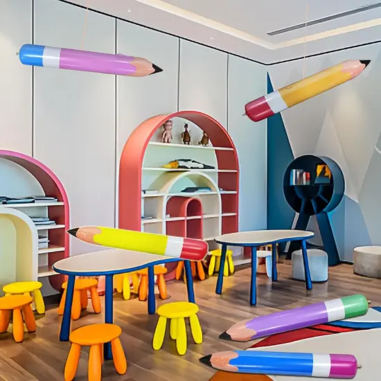 5Pcs Back to School Balloons Big Pencil Foil Balloon Set {3}