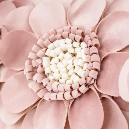 3D Flower Handmade Throw Pillow Cover Decorative Pink Velvet Pillowcase Cushion Cover with Hidden Zipper for Couch Bed Living Room Home Decor 12x20 Inches {4}