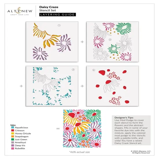 Daisy Craze Stencil Set (4 in 1) {4}