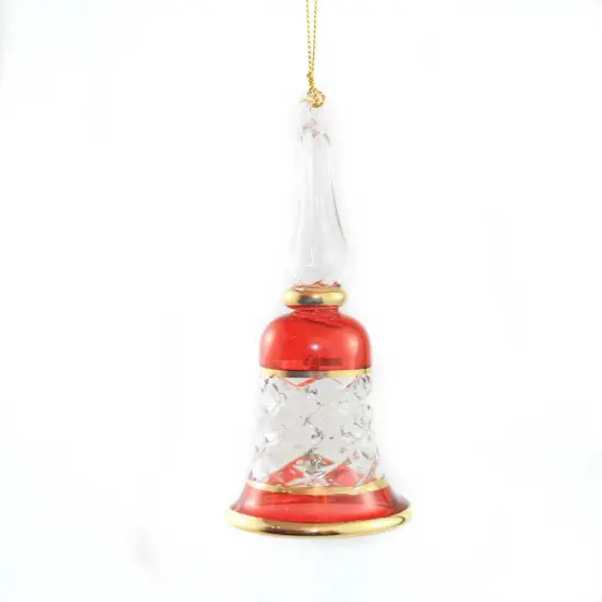 Gold Cut Etched Bell - Red {3}