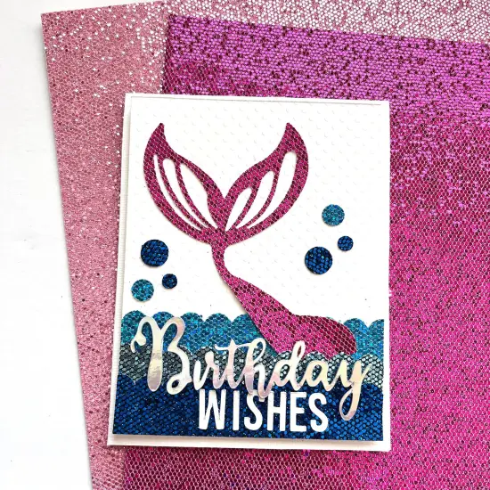 ROYAL BLUE Sequin Glitter Cardstock - Encore Paper {4}