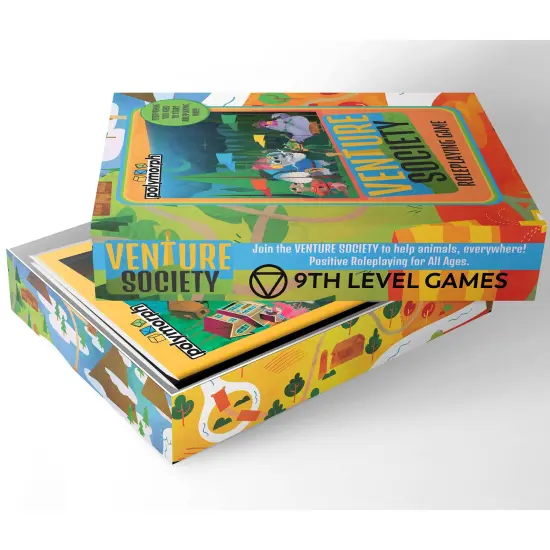 9th Level Games: Venture Society - Tabletop Roleplaying Game, RPG Adventures To Build Social Emotional Learning Skills, Ages 6+, 2-6 Players, 30 Min {1}