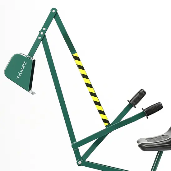 Trimate: Sandbox Ride-On Excavator - Hunter Green - Wheeled Metal Outdoor Digging Toy, 360 Swivel Seat, Shoveling & Dumping, 88 lb Limit, Kids Age 3+ {7}