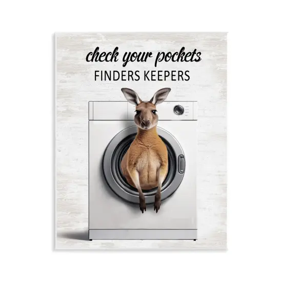 Stupell Industries Finders Keepers Laundry Rule Wall Plaque Design by Lettered and Lined {1}