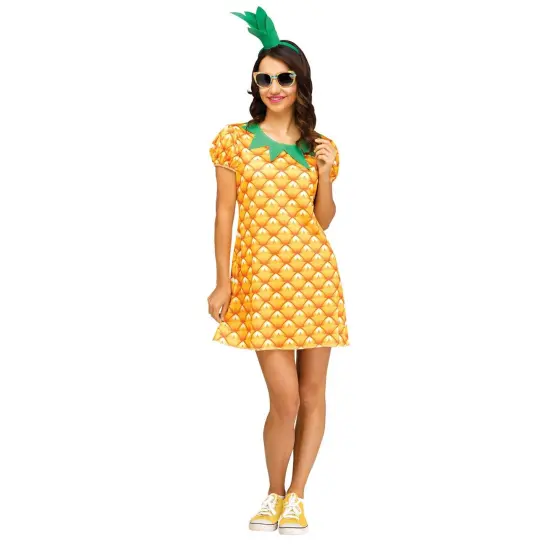 Funworld 276469 Halloween Pineapple Cutie Womens Food Halloween Costume - 10-14 {1}