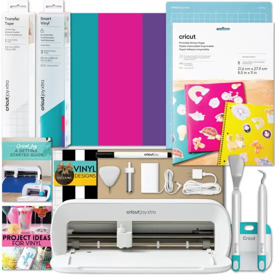 Cricut Joy Xtra Electric Die-Cutting Machine with Ultimate Sticker Making Bundle {1}