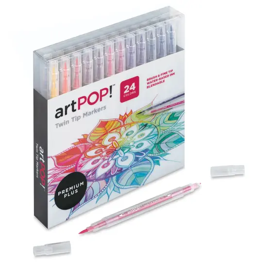 artPOP! Twin Tip Markers, 24 Colors, Sketch Markers with Brush & Fine Tips, Markers for Illustration, Sketching, Calligraphy, Hand Lettering, Bullet Journaling {2}