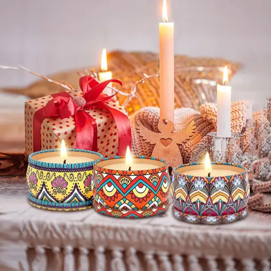 3 Pack Scented Candle Set Candles for Aromatherapy Holiday Gifts for Women Soy Wax Candles for Home Decor Housewarming Gift {2}
