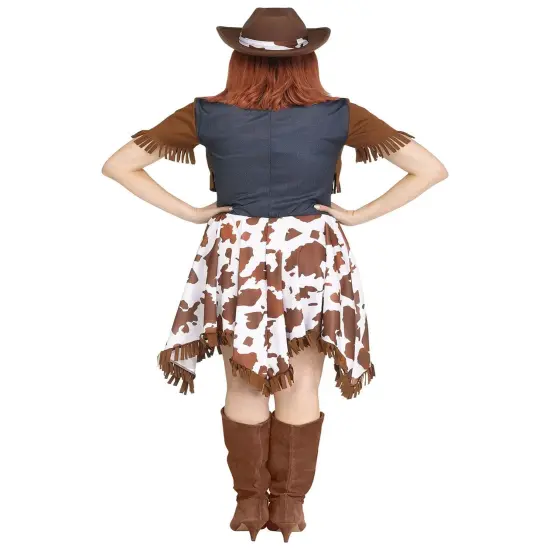 Cowgirl Rodeo Rider Adult Womens Wild West Western Halloween Costume MD-LG 10-14 {2}