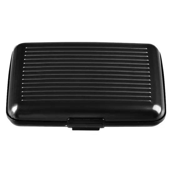 Zodaca Black Aluminum Pocket Waterproof Business ID Credit Card Wallet Holder Case Metal Box Pocket {3}