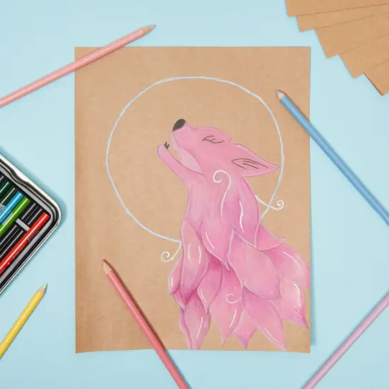 96 Pack Brown Kraft Paper Sheets for Wedding, Party Invitations, Drawing, DIY Projects, Letter Size, 120gsm (11 x 8.5 In) {5}