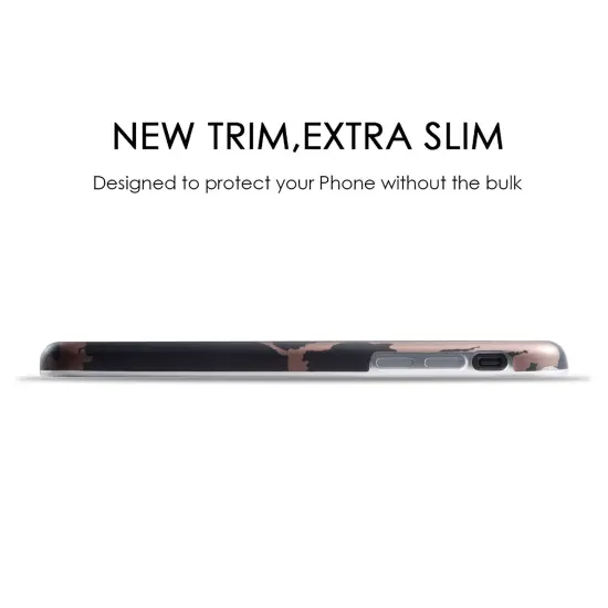 Insten [Unique Design] Case compatible with Apple iPhone X, [Marble Pattern] TPU Rubber Candy Skin Case Cover Compatible With Apple iPhone X, Black & Rose Gold {6}