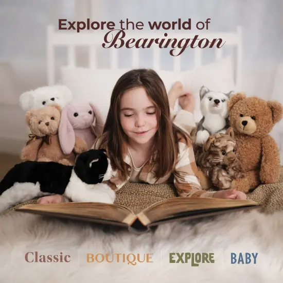 Bearington Chilly The Stuffed Dog, Small Christmas Stuffed Animals, 7.5 In White Dog Animal, Ideal Holiday Animal Gift for Toddlers, Kids & Teens, For Ages 3-14 Red {6}