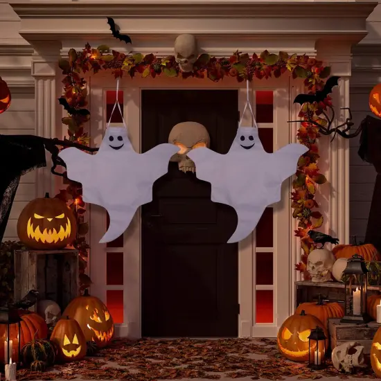 4 Pcs 32 Inch Outdoor Halloween Ghost Decorations {4}