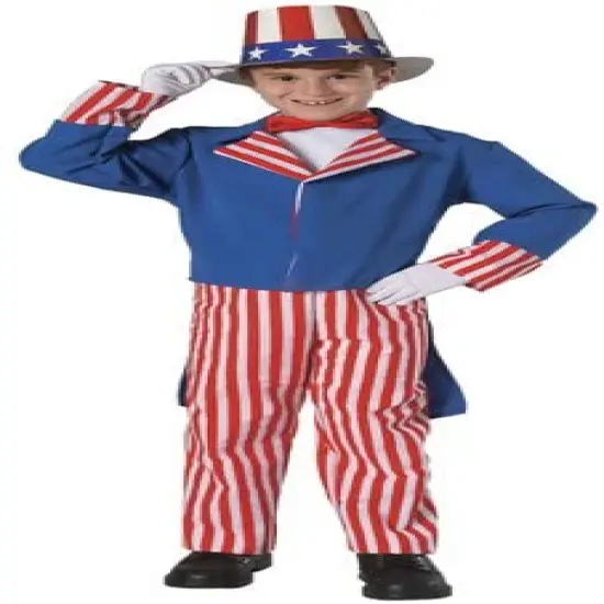 Halloween FX Uncle Sam Child Costume - Small (4-6) Multicolor {1}