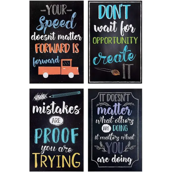 20 Pack Motivational Posters with Positive Quotes for Middle and High School Classrooms, Bulletin Boards, and Gifts, Inspirational Growth Mindset Posters (13 x 19 In) {7}