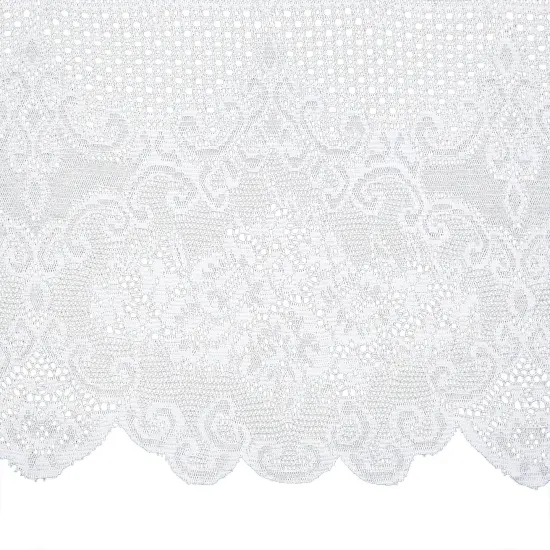 White Lace Tablecloth for Rectangular Tables, Vintage Style Wedding Table Cloths for Reception, Baby Shower, Birthday Party, Formal Dining, Dinner Parties (60 x 97 Inches) {7}