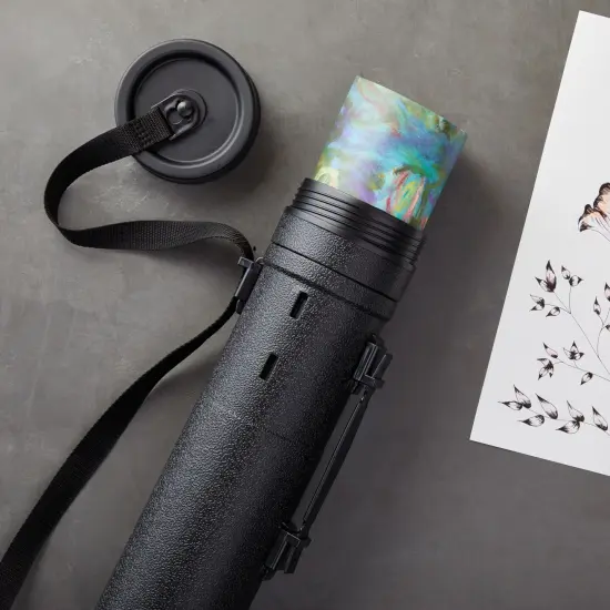 Poster Tube with Strap, Black Expandable Storage Tube, Holder, Container for Posters, Blueprints, Artwork, Map (30 to 49 Inches) {3}