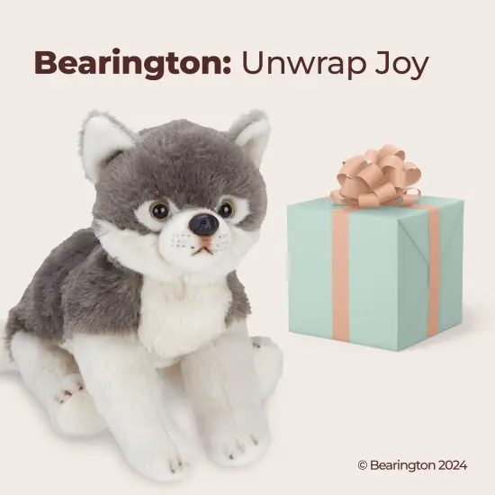 Bearington Lil' Nanook Small Plush Stuffed Animal Grey Wolf, 7 inches, For Ages 3-14 {5}