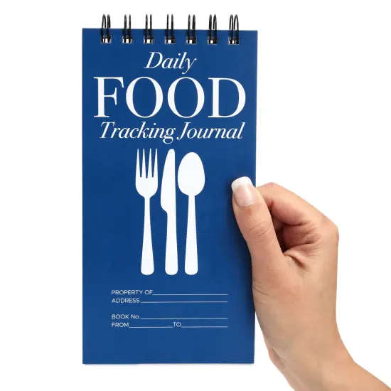 12-Pack Food Journal for Weight Loss Bulk, 4x8 inches Daily Food Log Tracker Diary with Breakfast, Lunch, Dinner, Water, Calorie, and Snack Sections for Men, Women {5}