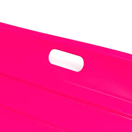 Best Choice Products 35in Kids Outdoor Plastic Sport Toboggan Winter Snow Sled Board w/ Pull Rope, 2 Handles Pink {4}