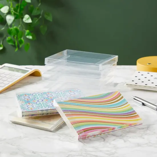 50 Pack Greeting Card Storage Box, Clear Gift Boxes for Photos, Favors (4.5x6") {2}