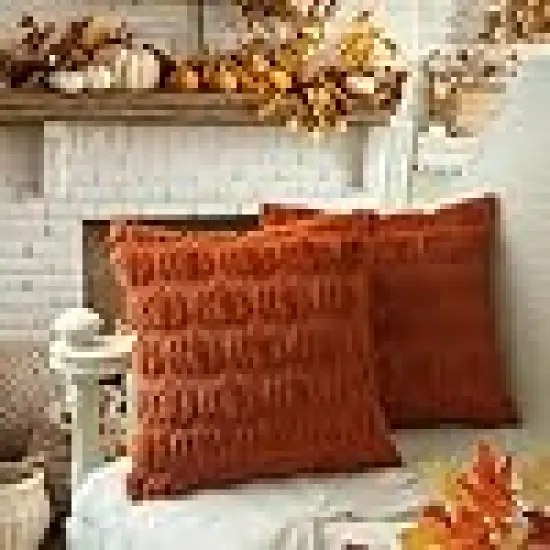 Pumpkins Soft Plush Fluffy Faux Fur Wool Decorative Autumn {4}