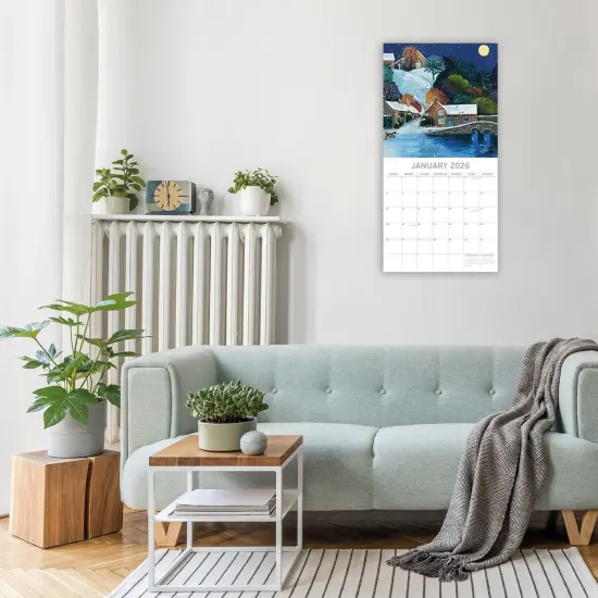 The Gifted Stationary 2026 Square Wall Calendar, A Country Stroll, 16-Month Arts and Antiques Theme Hanging Calendar with 180 Reminder Stickers, Month Planner for Home or Creative Spaces(12x12 In) Multicolor {2}