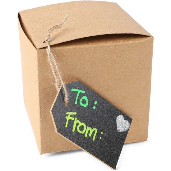 Chalkboard Tags with Liquid Chalk Markers, String and Chalk (24 Pieces) White {7}