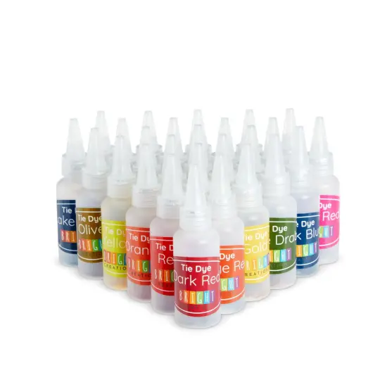 26-Color Tie Dye Kit for Adults, Kids - Fabric Dyes for Clothing with Instructions, Table Cover, Rubber Bands, Gloves, and Aprons Multicolor {7}